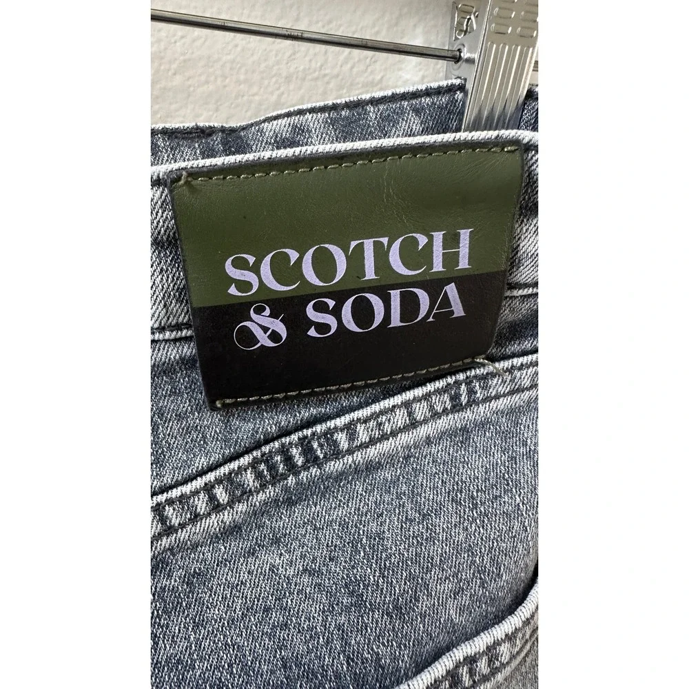 Scotch & Soda Amsterdams Blauw Slim Fit Grey Faded Denim Jeans Mens 32x32